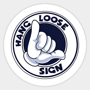 Hang Loose Sign Sticker